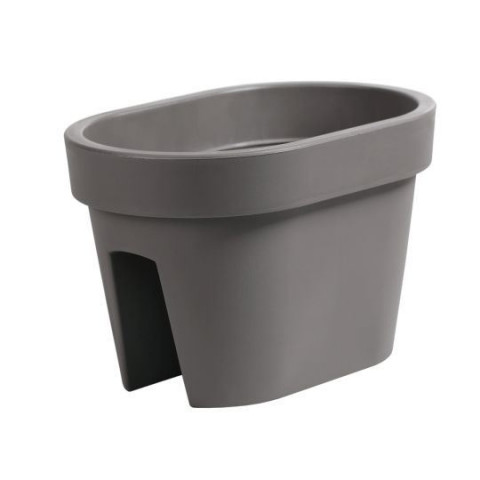 Truhlík na zábradlí - Lofly 40 šedý kámen