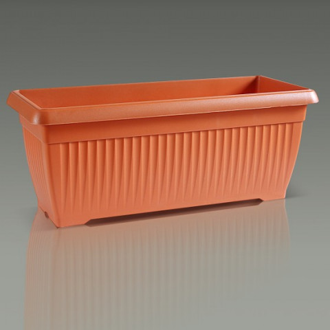 Samozavlažovací truhlík velký - TERRA 60 cm terakota